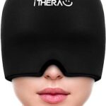 iTHERAU Migräne Maske - Migräne mütze Kopfschmerzen & Migräne Relief Hut Kühlmütze kühlpacks kühlende schlafmaske migräne haube migräne kappe  