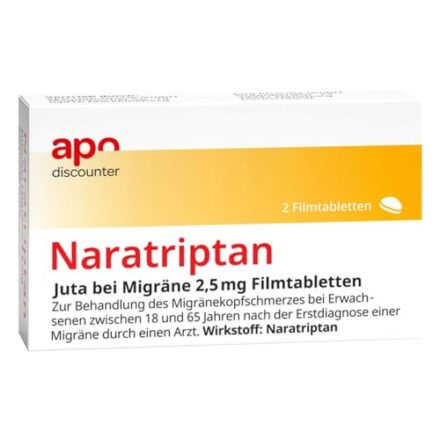 Naratriptan 2,5mg Schmerzmittel bei Migräne 2 stk  